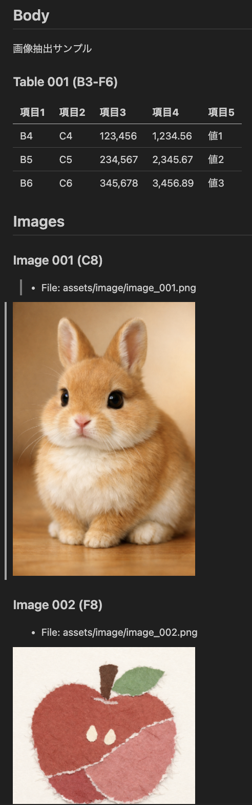 Markdown preview screenshot